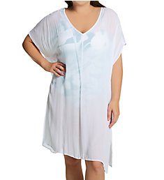 Anne Cole Plus Size Live In Color Easy Tunic Cover Up PC54101