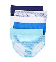 Fruit Of The Loom Cotton Stretch Hipster Panty - 6 pack 6DCSHP1
