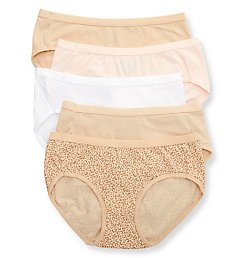 Hanes Cotton Stretch Hipster Panty - 5 Pack 41W5CS