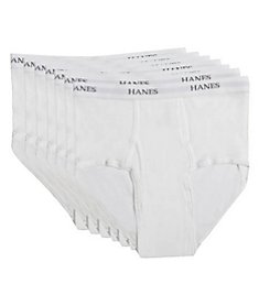 Hanes Premium Cotton Full-Cut White Briefs - 7 Pack 7764W7