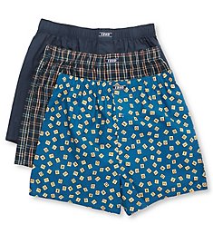 Izod Woven Cotton Boxers - 3 Pack 213WB15