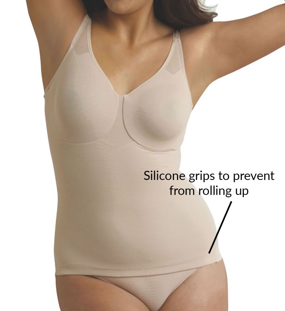 plus size shapewear camisole with built in bra