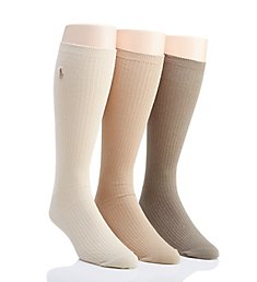 Polo Ralph Lauren Big and Tall Non-Elastic Crew Socks - 3 Pack 8071PKLE