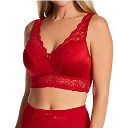 Rhonda Shear Ahh Pin-Up Lace Leisure Bra with Removable Pads 672P